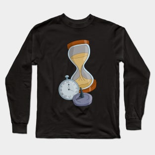 Hourglass, sundial and pocket watch Long Sleeve T-Shirt